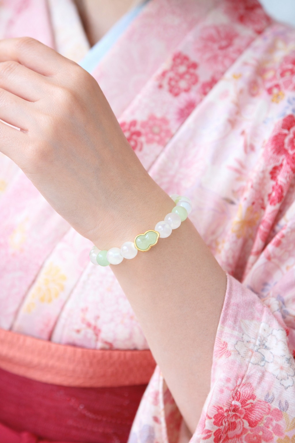 天然玉ブレスレット